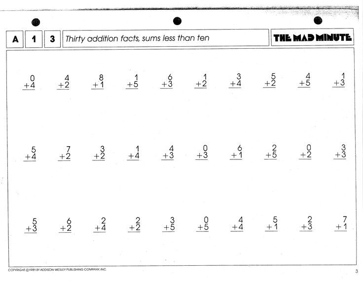 Math worksheet with thirty addition problems on white paper