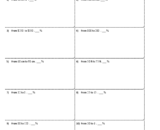 Percent of change math worksheet with ten problems
