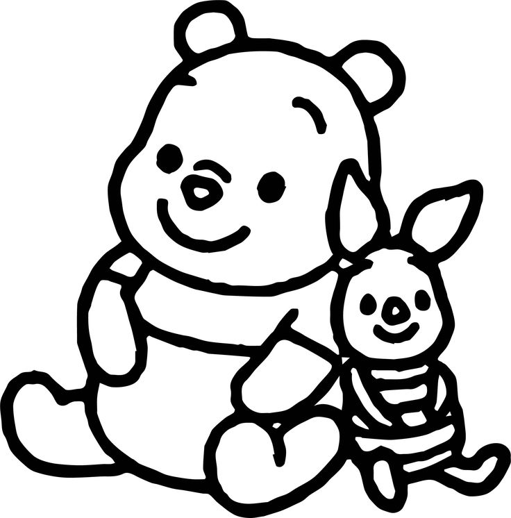 Cartoon bear and rabbit sitting together on white background