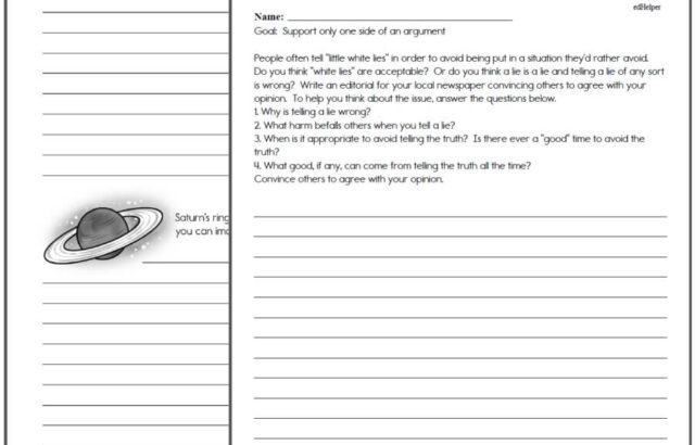 Two overlapping writing worksheets with lined answer spaces
