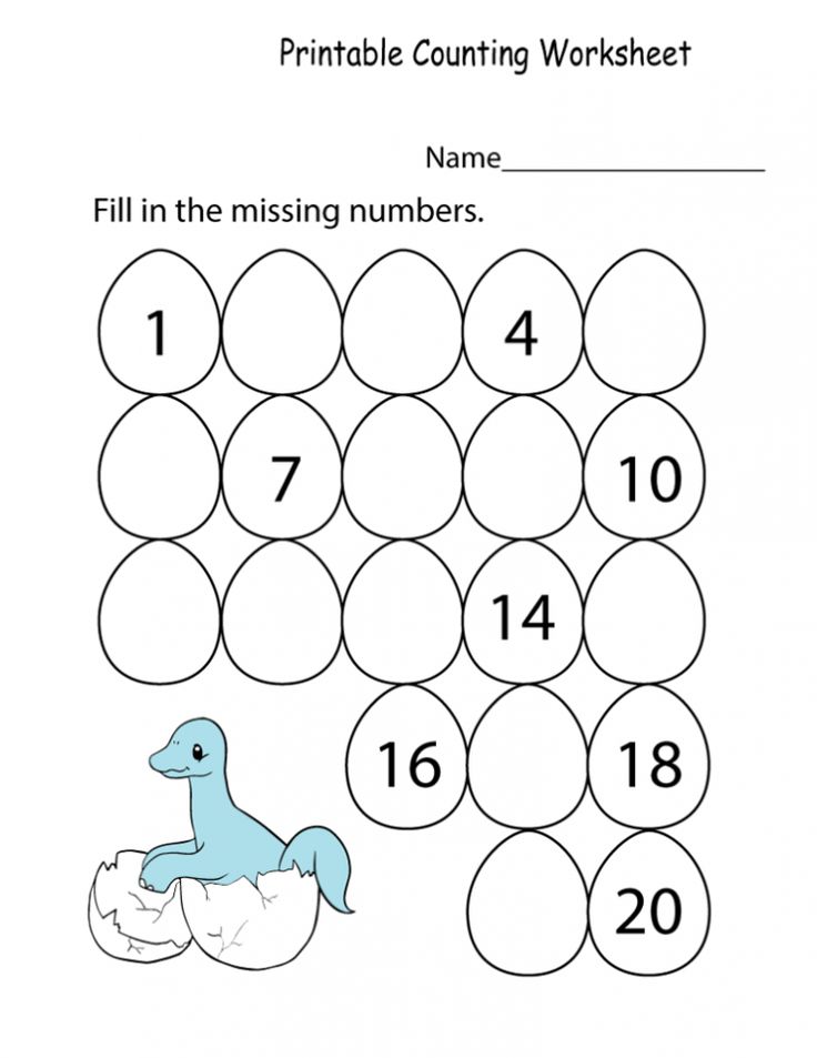 Blue dinosaur perched on cracked eggshells beside a grid of numbered eggs.
