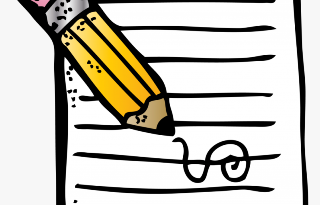 Pencil writing on a lined notepad page