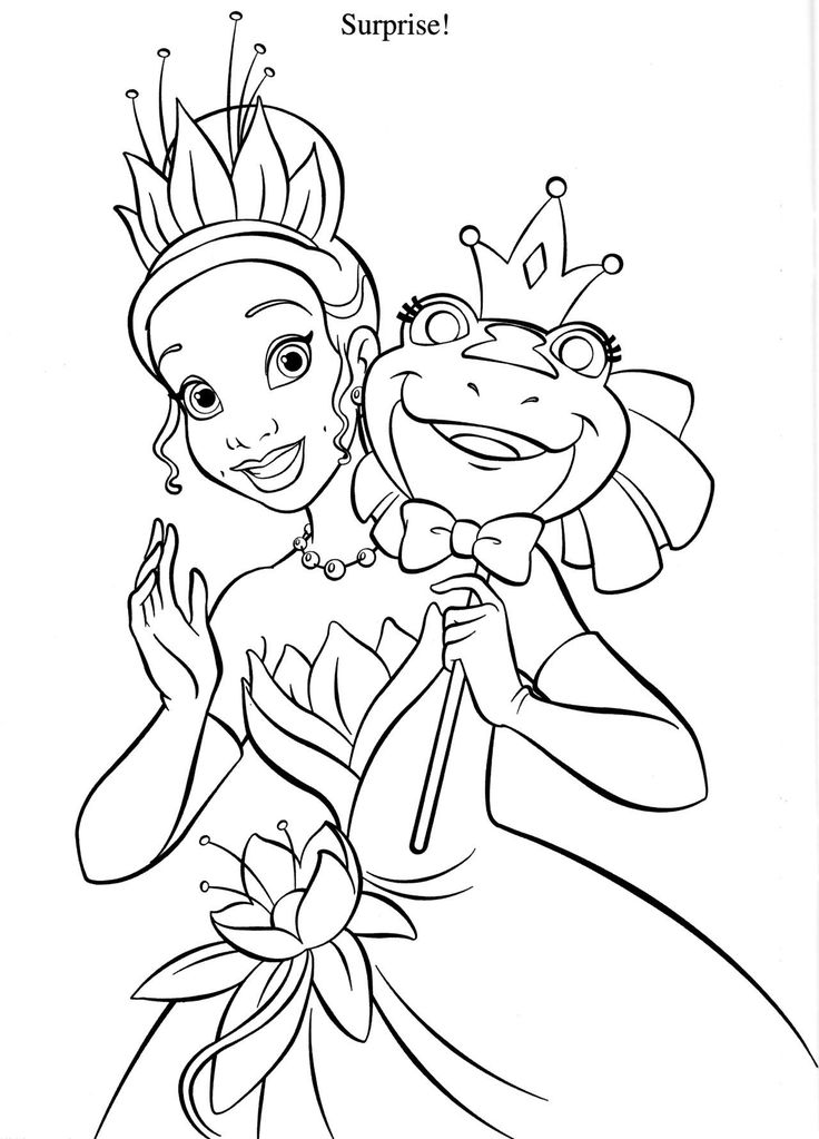 Black-and-white princess holding a frog puppet