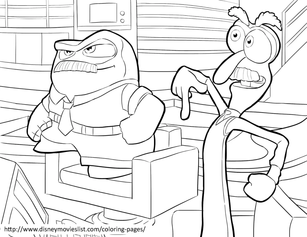 Black-and-white cartoon of two angry men in office chairs