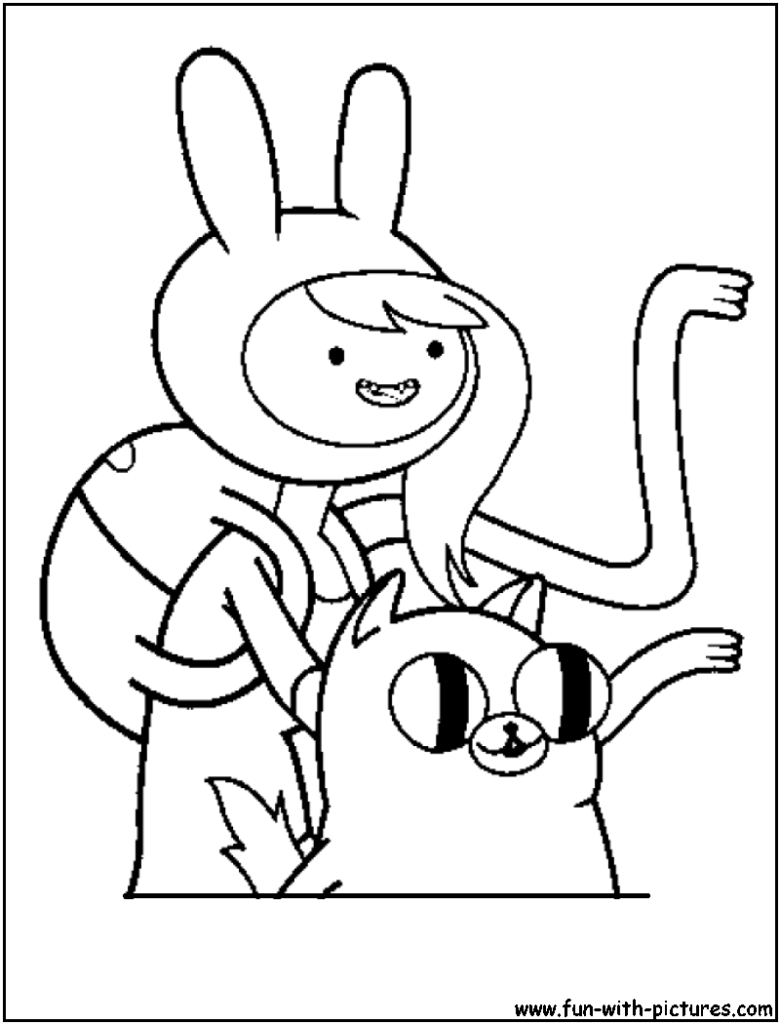 Cartoon girl with bunny hood riding a dog-like creature