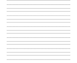 Blank writing practice worksheet with name line and ruled lines