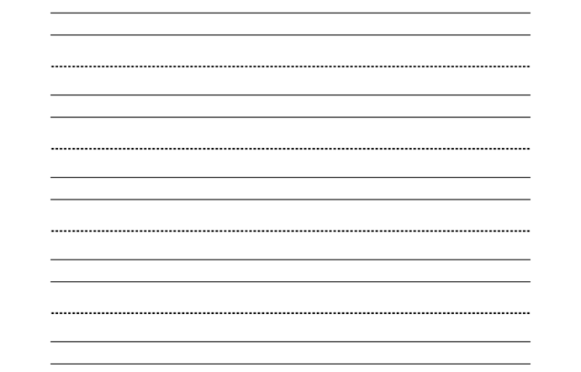 Blank writing practice worksheet with name line and ruled lines