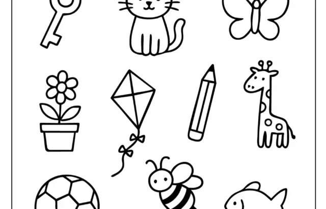 Living or not living worksheet with simple drawings