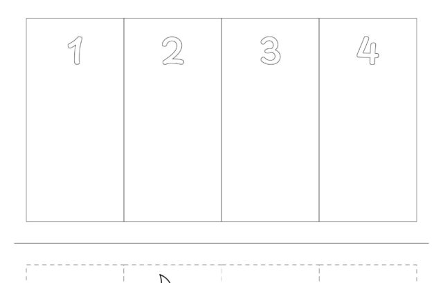 Sequencing worksheet with plant growth stages and numbered boxes
