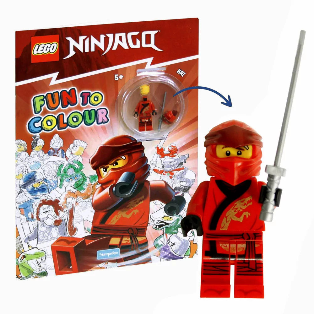 LEGO Ninjago Kai coloring toy package with minifigure