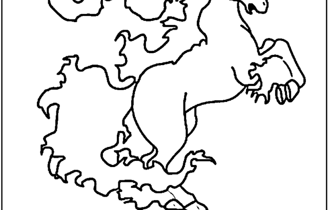 Outline drawing of a pony with “Rapidash” text below