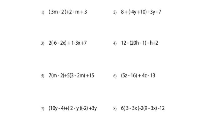 Algebra worksheet titled simplifying variable expressions with ten problems